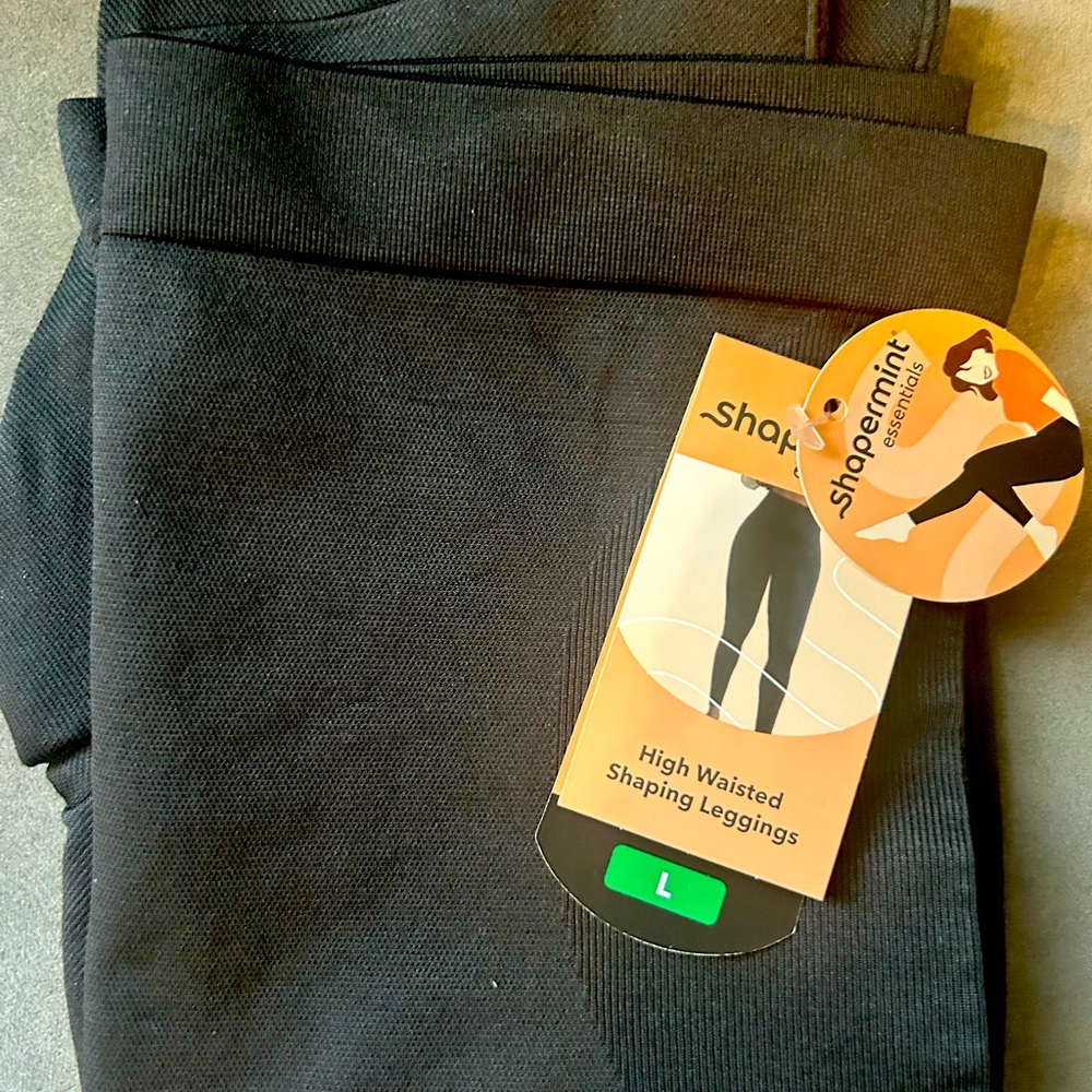 Shapermint Black High-Rise Leggings